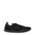 Jil Sander Schwarze Low-Top-Sneaker aus Stoff