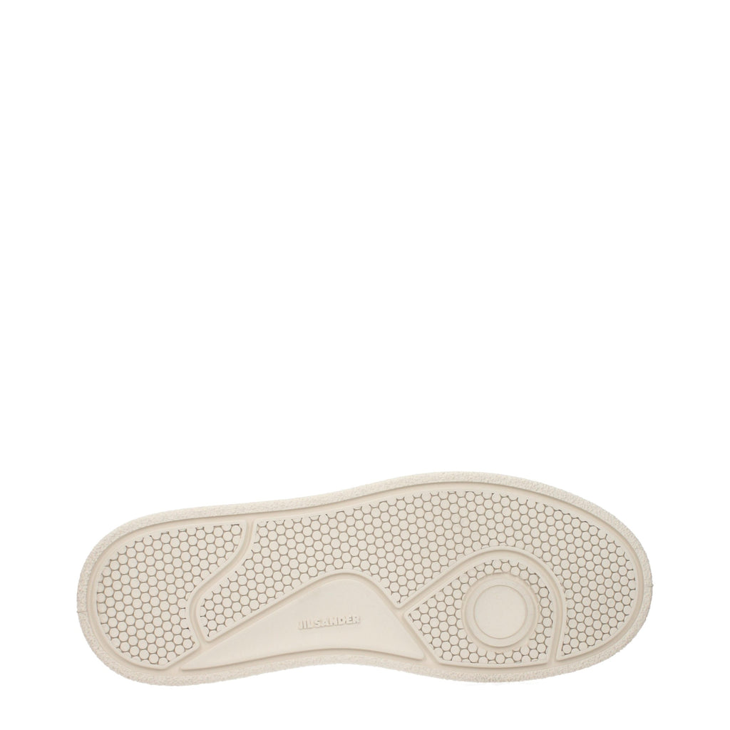 Jil Sander Beige Stoff Plateau-Sneaker