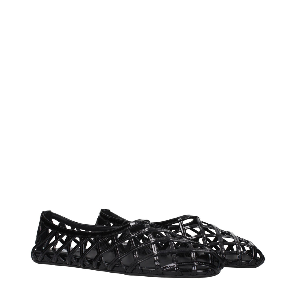 Alaïa Schwarze Ballerinas aus Leder