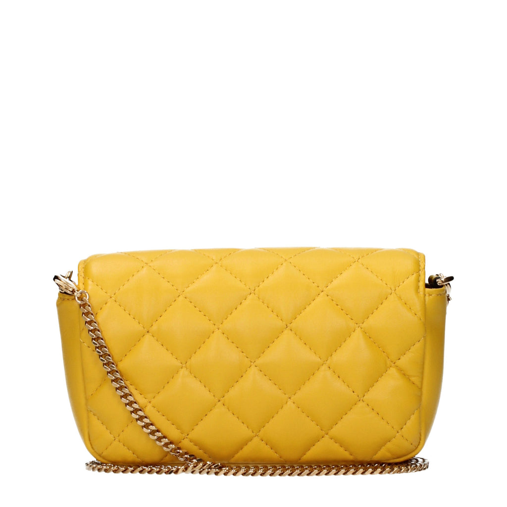 Versace Gelbe Leder Umhängetasche