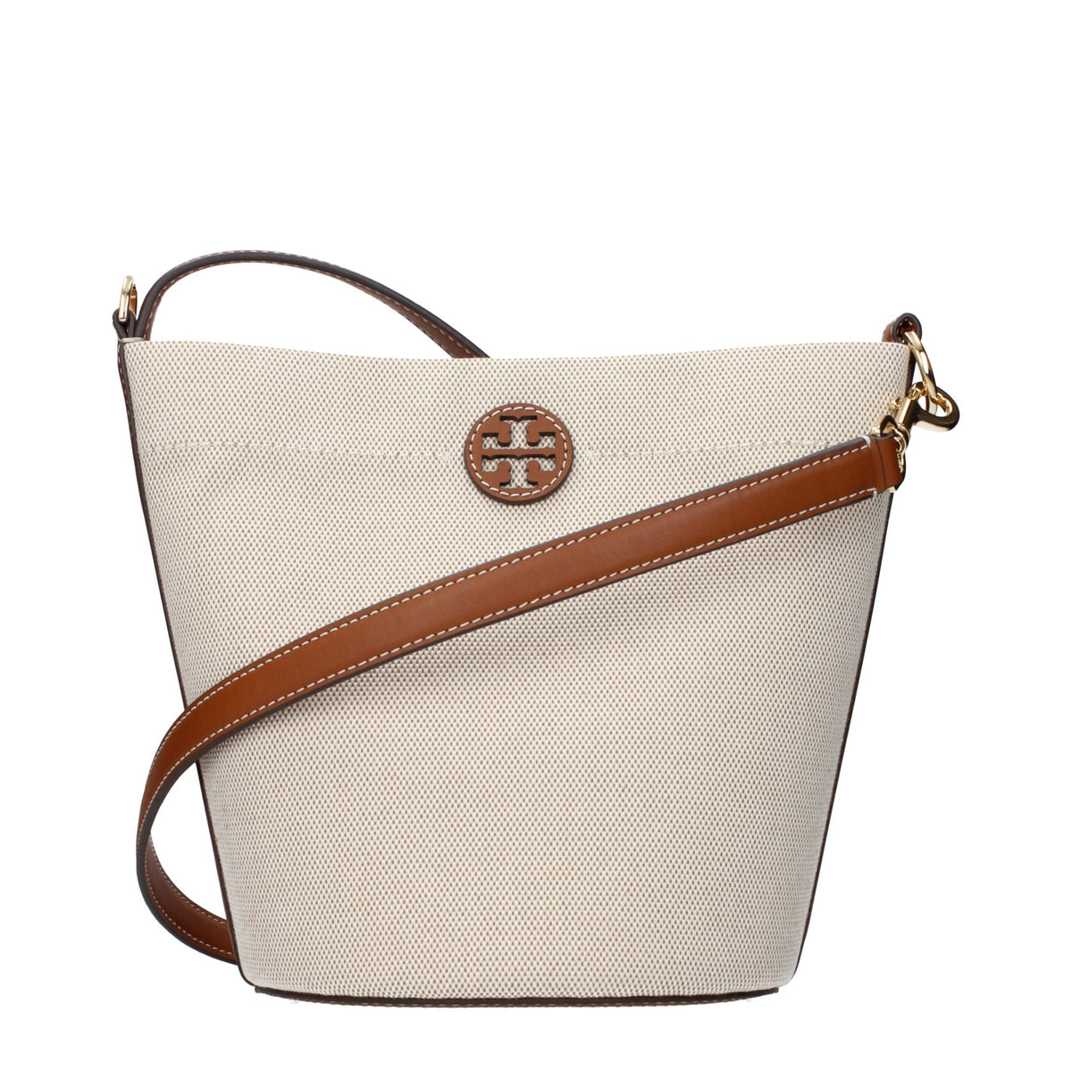 Tory Burch Beige Stoff-Umhängetasche