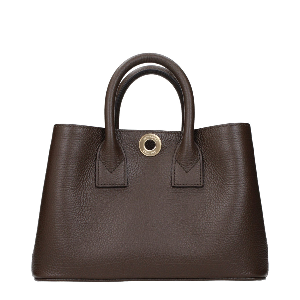 Burberry Braune Lederhandtasche
