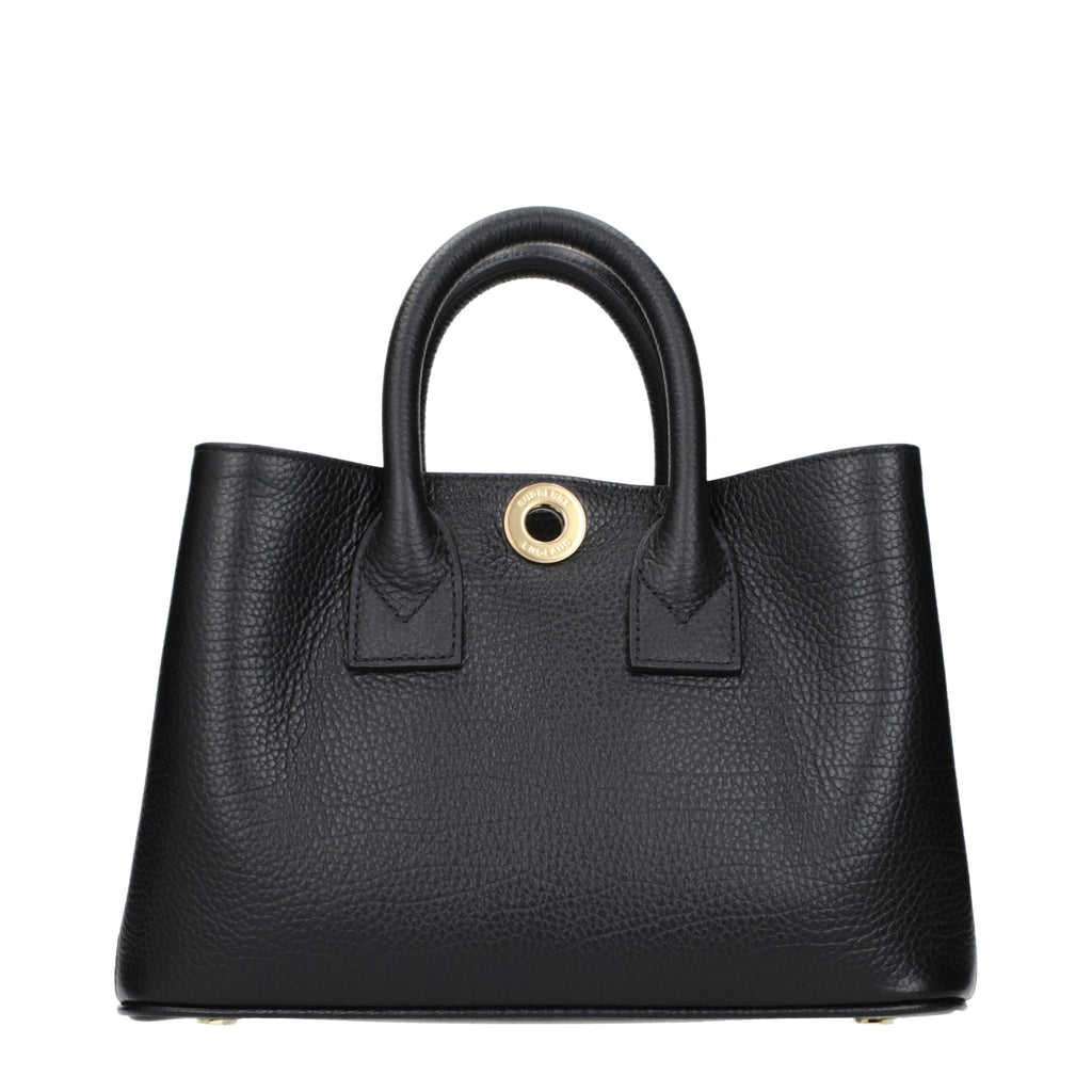 Burberry Schwarze Lederhandtasche