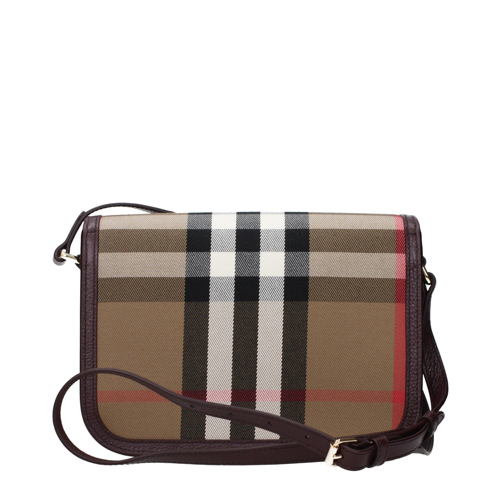 Burberry Braune Umhängetasche aus Stoff