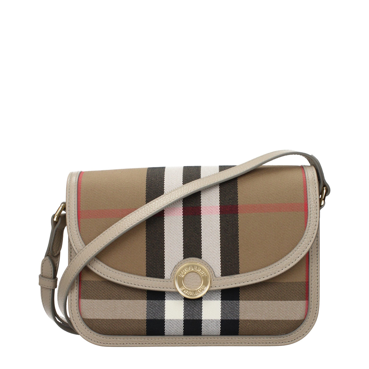 Burberry Braune Umhängetasche aus Stoff