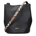 Burberry Schwarze Leder Umhängetasche