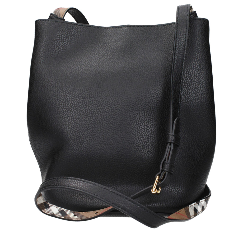 Burberry Schwarze Leder Umhängetasche
