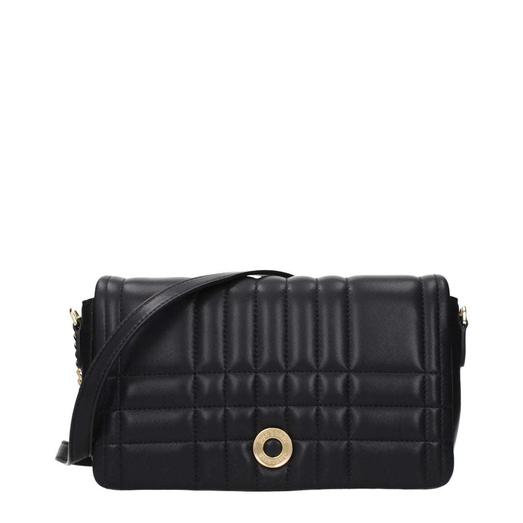 Burberry Schwarze Leder Umhängetasche