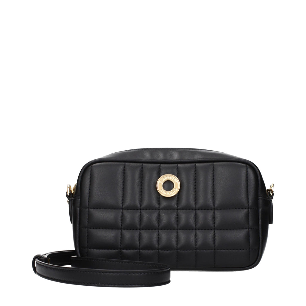 Burberry Schwarze Leder Umhängetasche