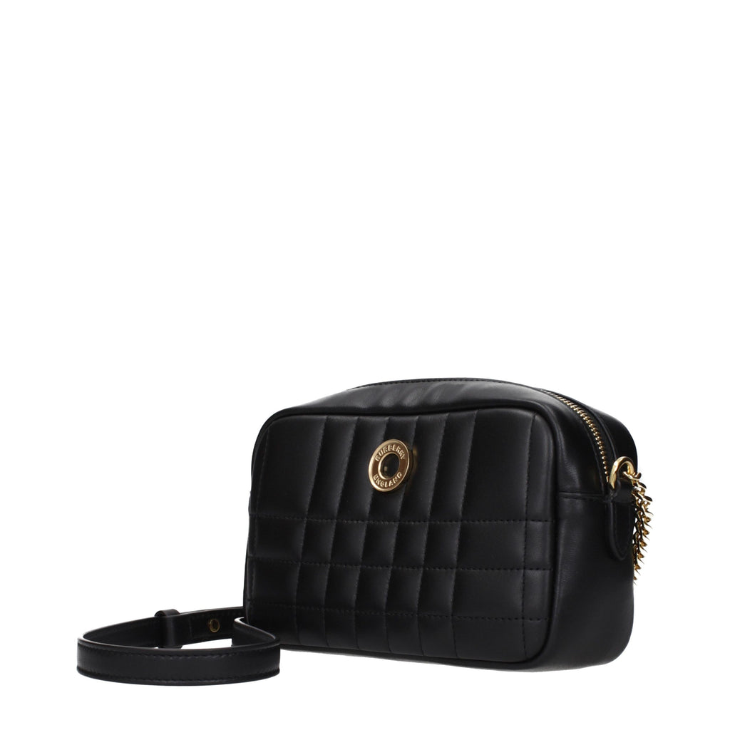 Burberry Schwarze Leder Umhängetasche