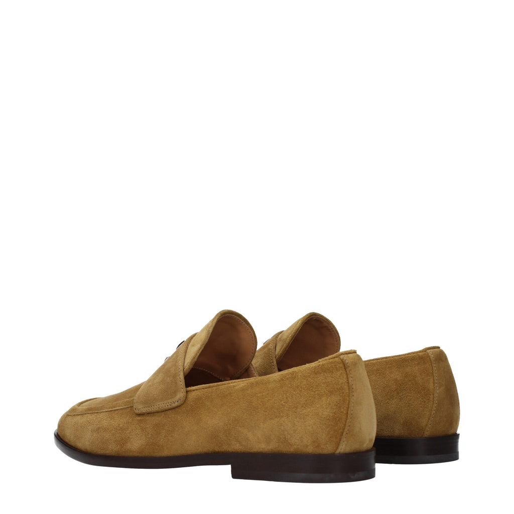 Jimmy Choo Braune Loafer aus Leder zum Hineinschlüpfen