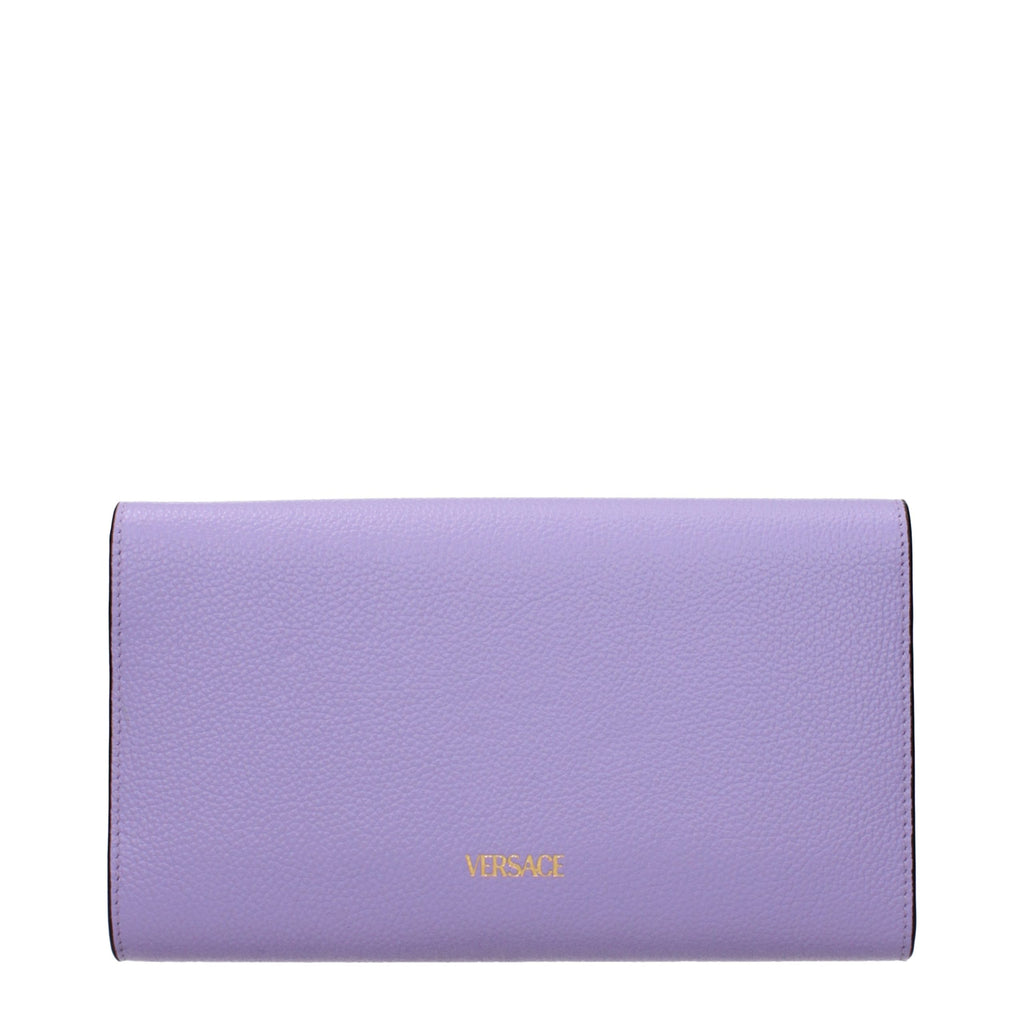 Versace Violette Leder-Clutch