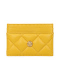 Versace Gelbe Leder-Kartenhülle