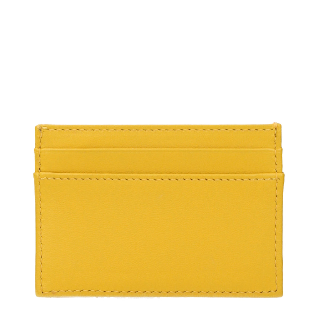 Versace Gelbe Leder-Kartenhülle