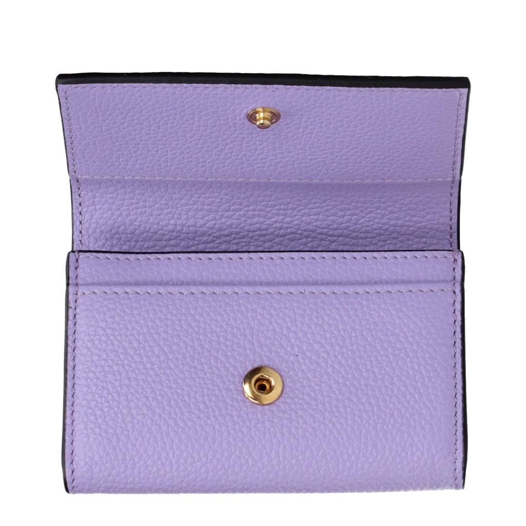 Versace Violette Ledergeldbörse