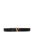 Versace Schwarzer Ledergürtel Regular