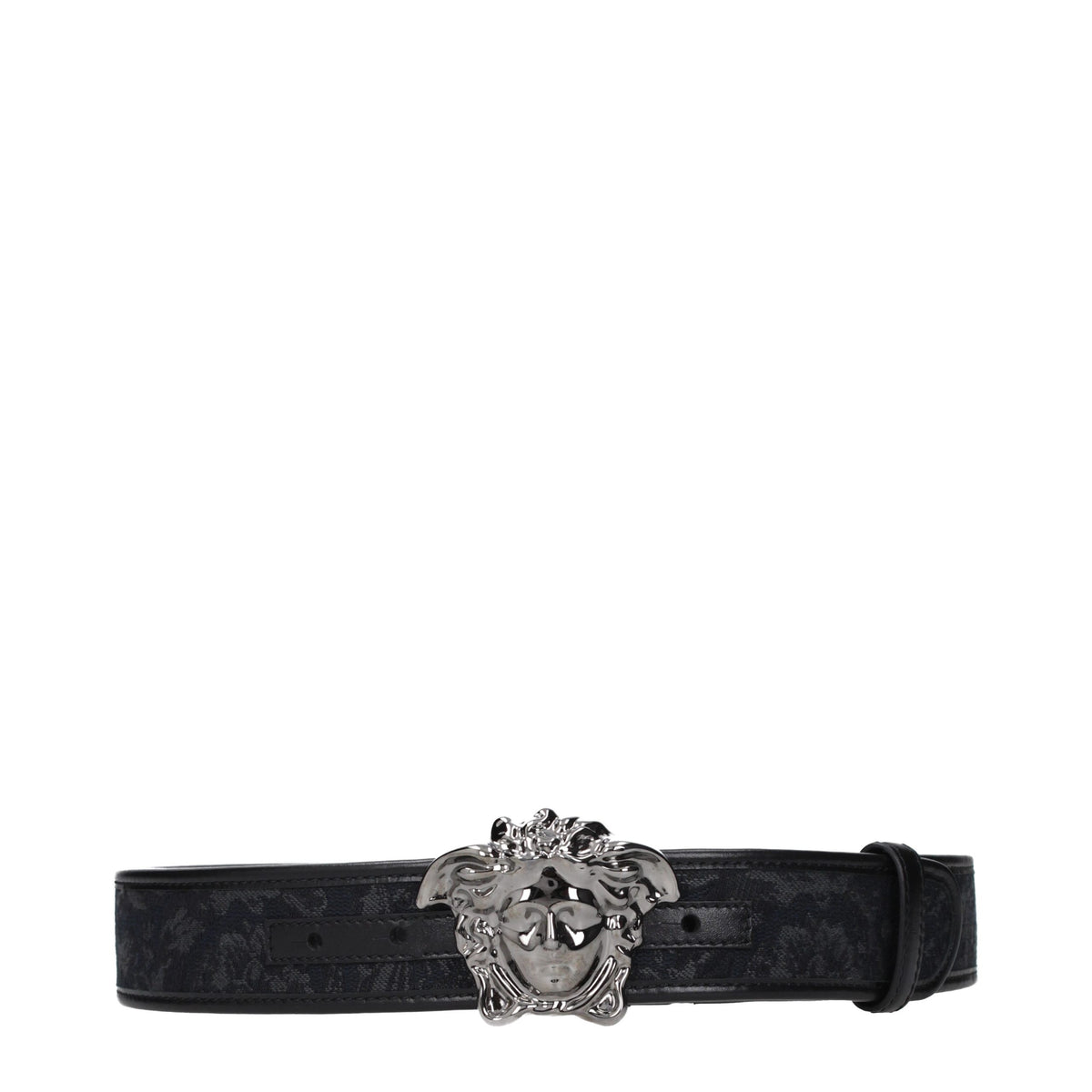 Versace Schwarzer Stoffgürtel