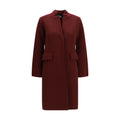Ella Bordeaux Wollmantel Oves Aries