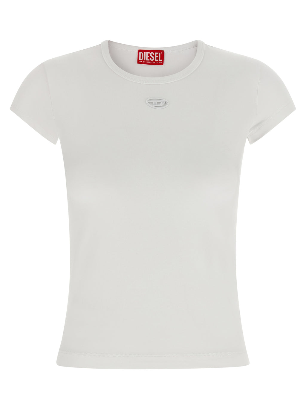 Diesel Weißes Baumwoll-T-Shirt