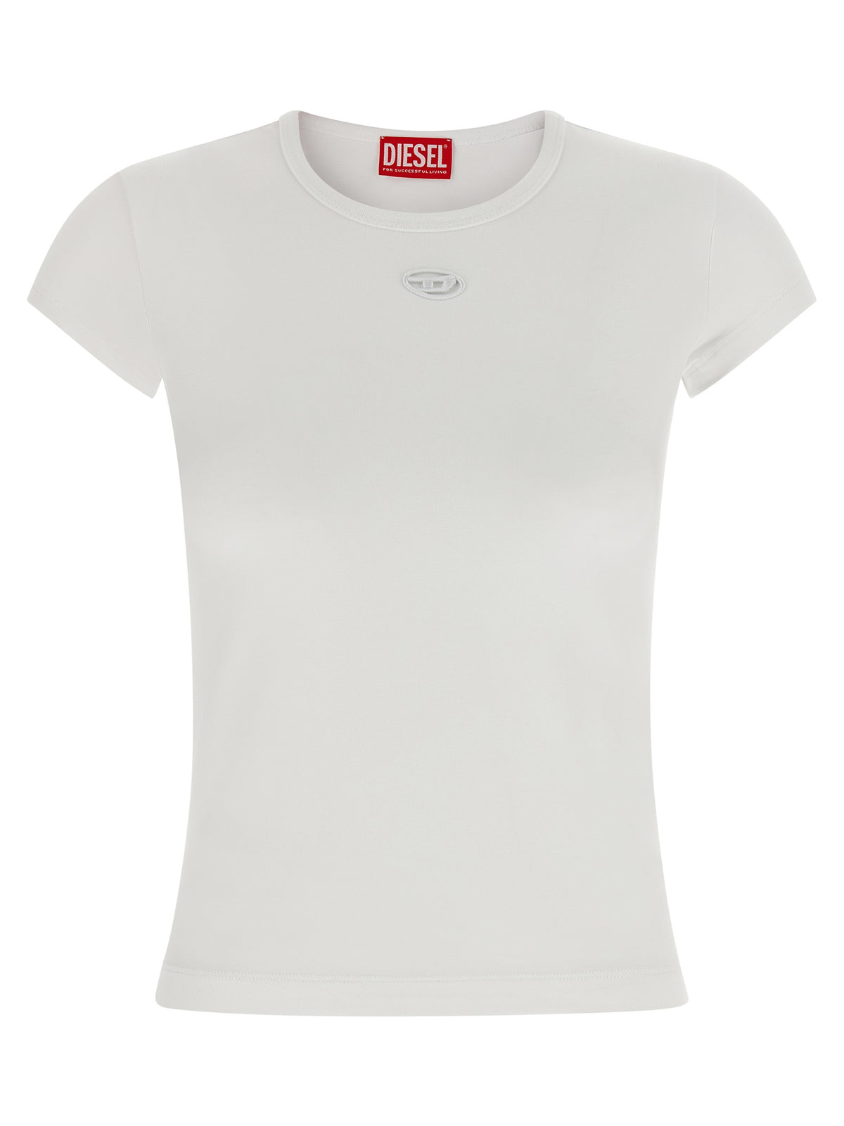 Diesel Weißes Baumwoll-T-Shirt