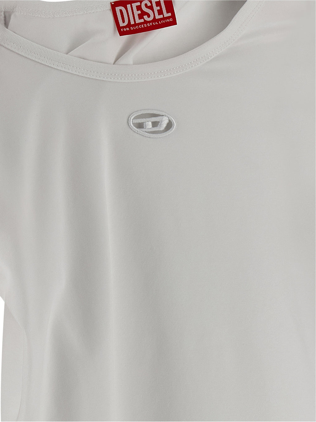 Diesel Weißes Baumwoll-T-Shirt