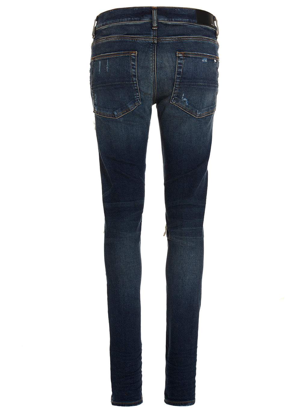 Amiri Blaue Baumwoll-Skinny-Jeans