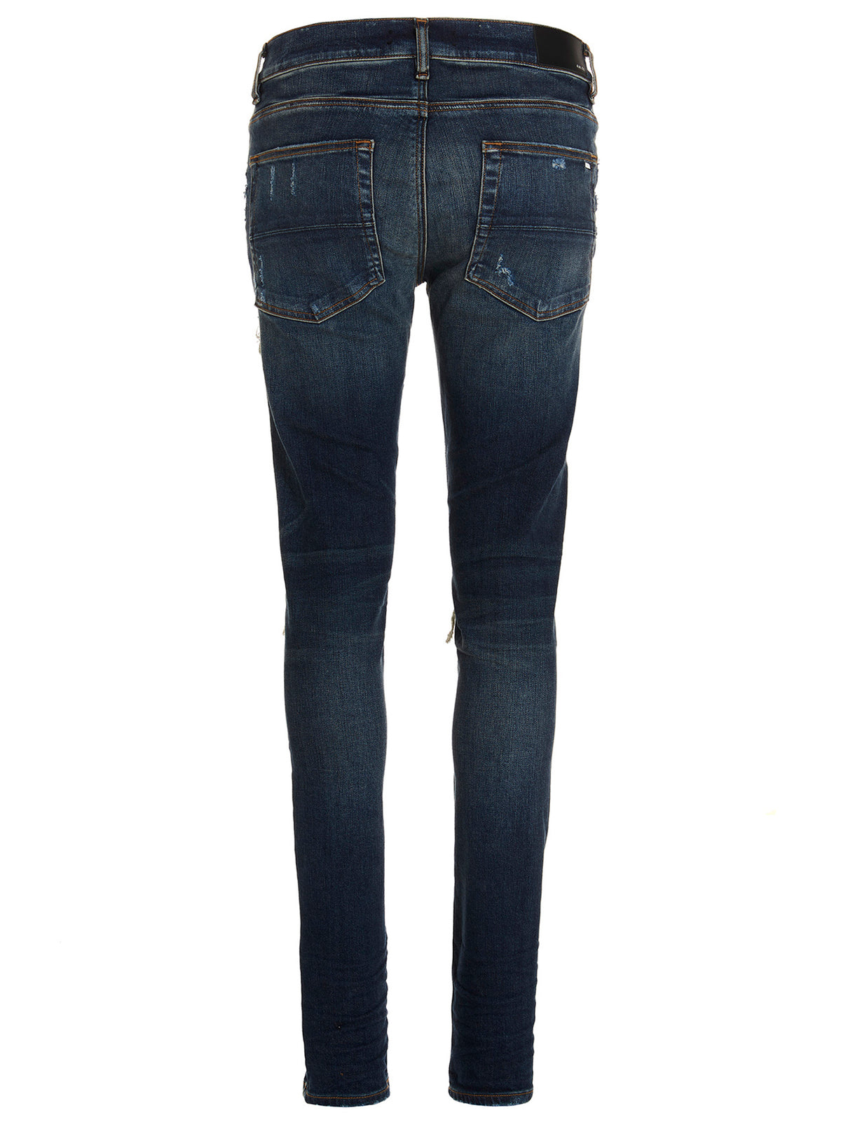 Amiri Blaue Baumwoll-Skinny-Jeans