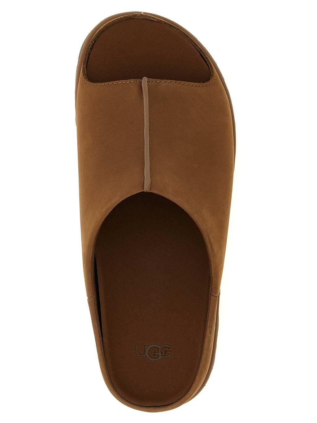 UGG Braune Leder-Slipper