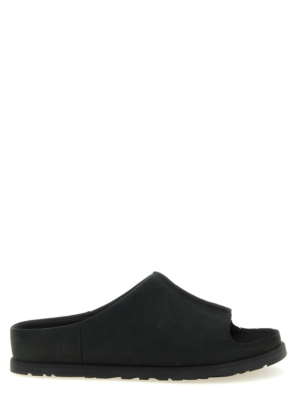 UGG Schwarze Leder-Slipper