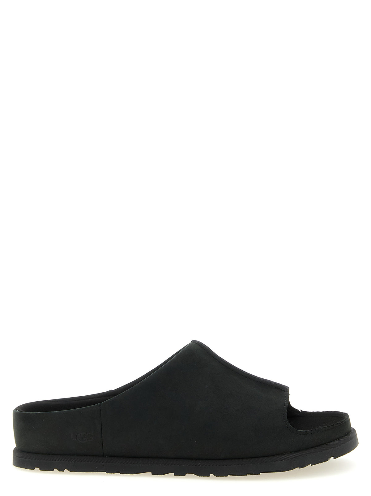 UGG Schwarze Leder-Slipper