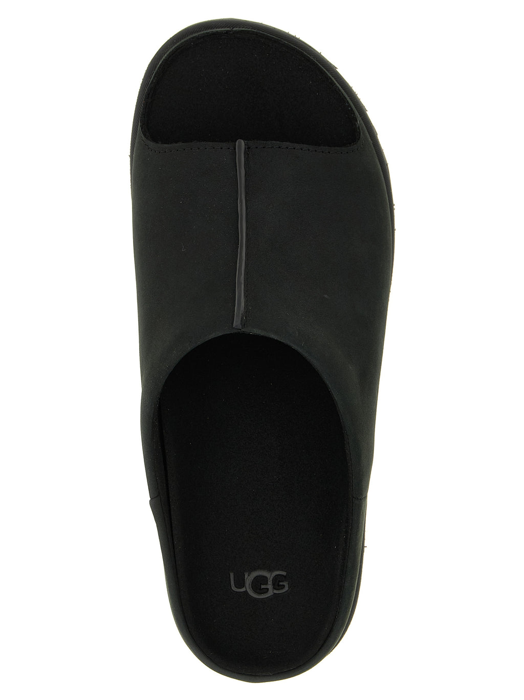 UGG Schwarze Leder-Slipper