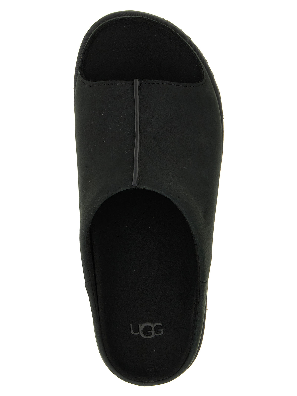 UGG Schwarze Leder-Slipper