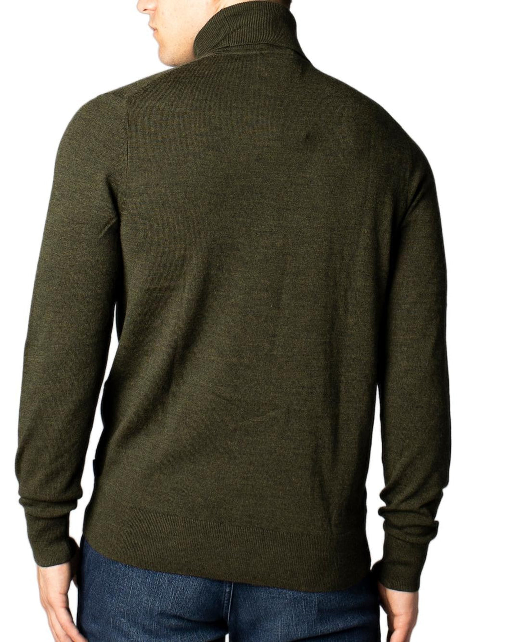 Calvin Klein Jeans Zweifarbiger Baumwollrollkragenpullover