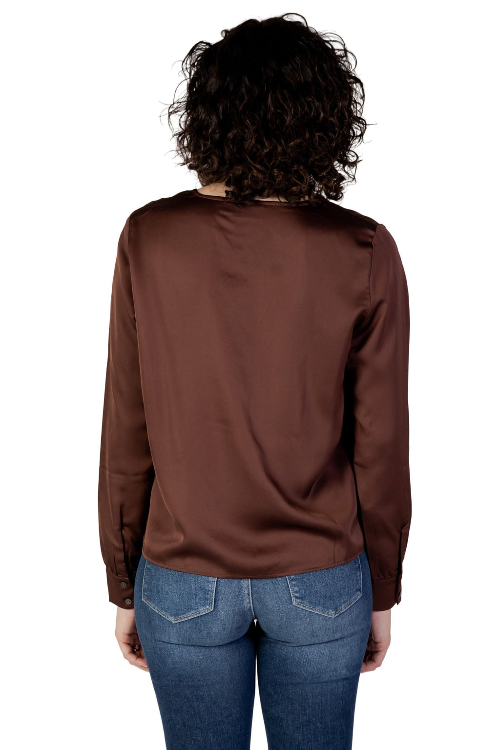 Vila Clothes Braunes Hemd aus Polyester