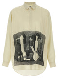 Magliano Beige Seidenbluse