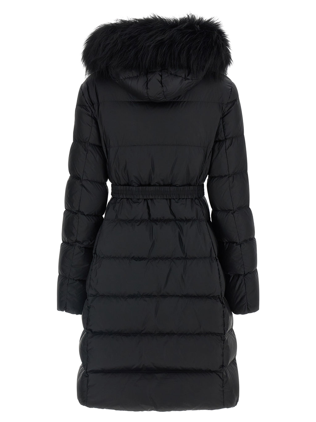 Moncler Schwarzer Polyamid-Mantel