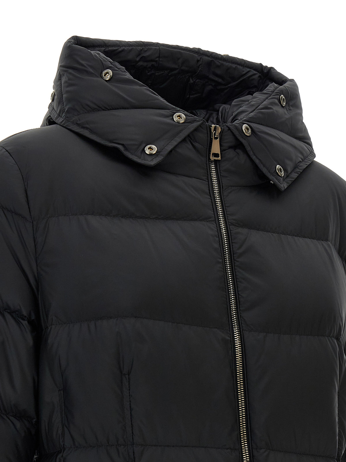 Moncler Schwarzer Polyamid-Mantel