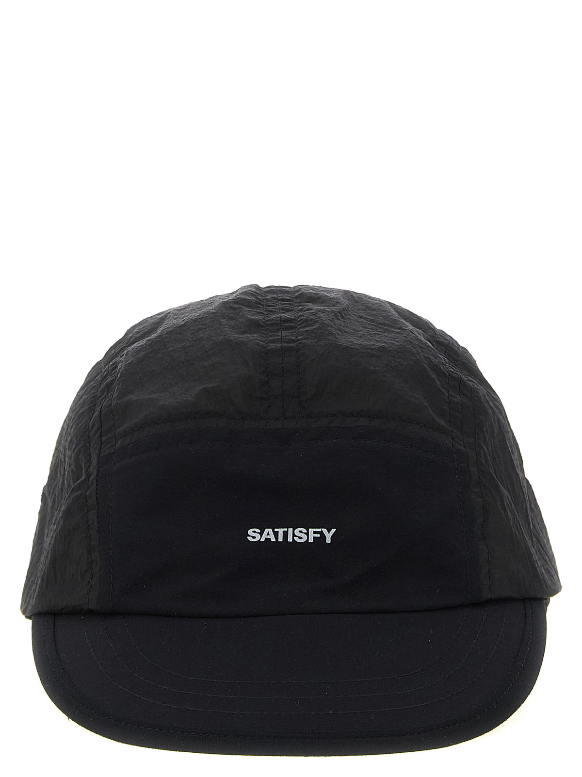 SATISFY Schwarze Polyamid-Kappe (Baseball Cap)