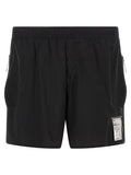 SATISFY Schwarze Polyamid-Bermudashorts