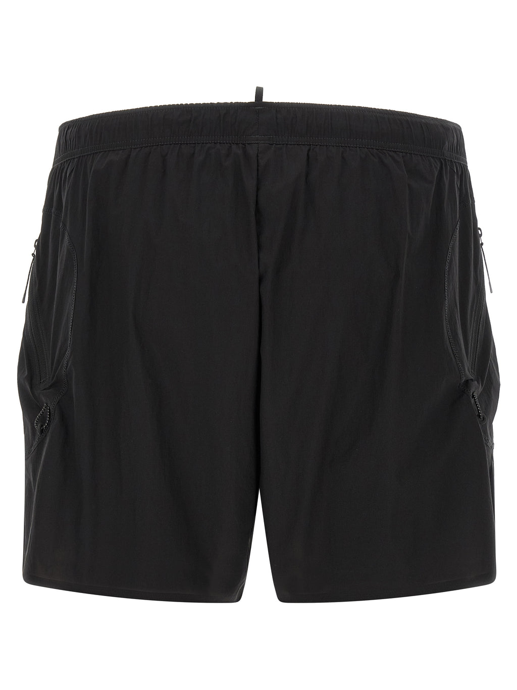 SATISFY Schwarze Polyamid-Bermudashorts