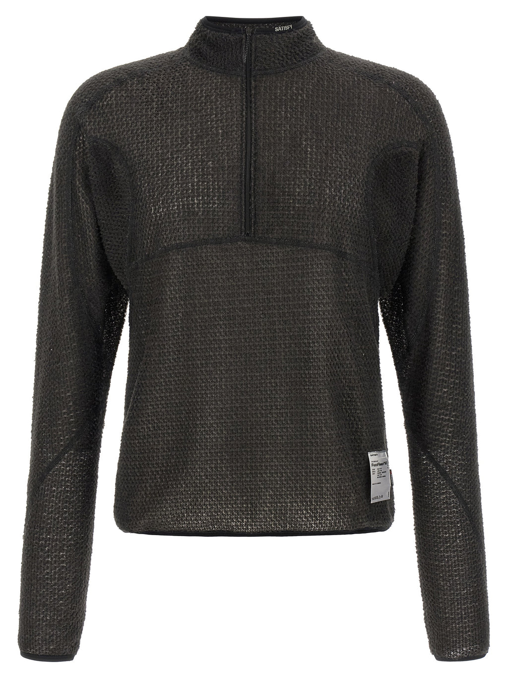 SATISFY Schwarzer Polyester-Sweatshirt