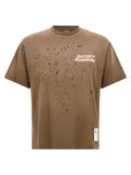 SATISFY Braunes Baumwoll-T-Shirt