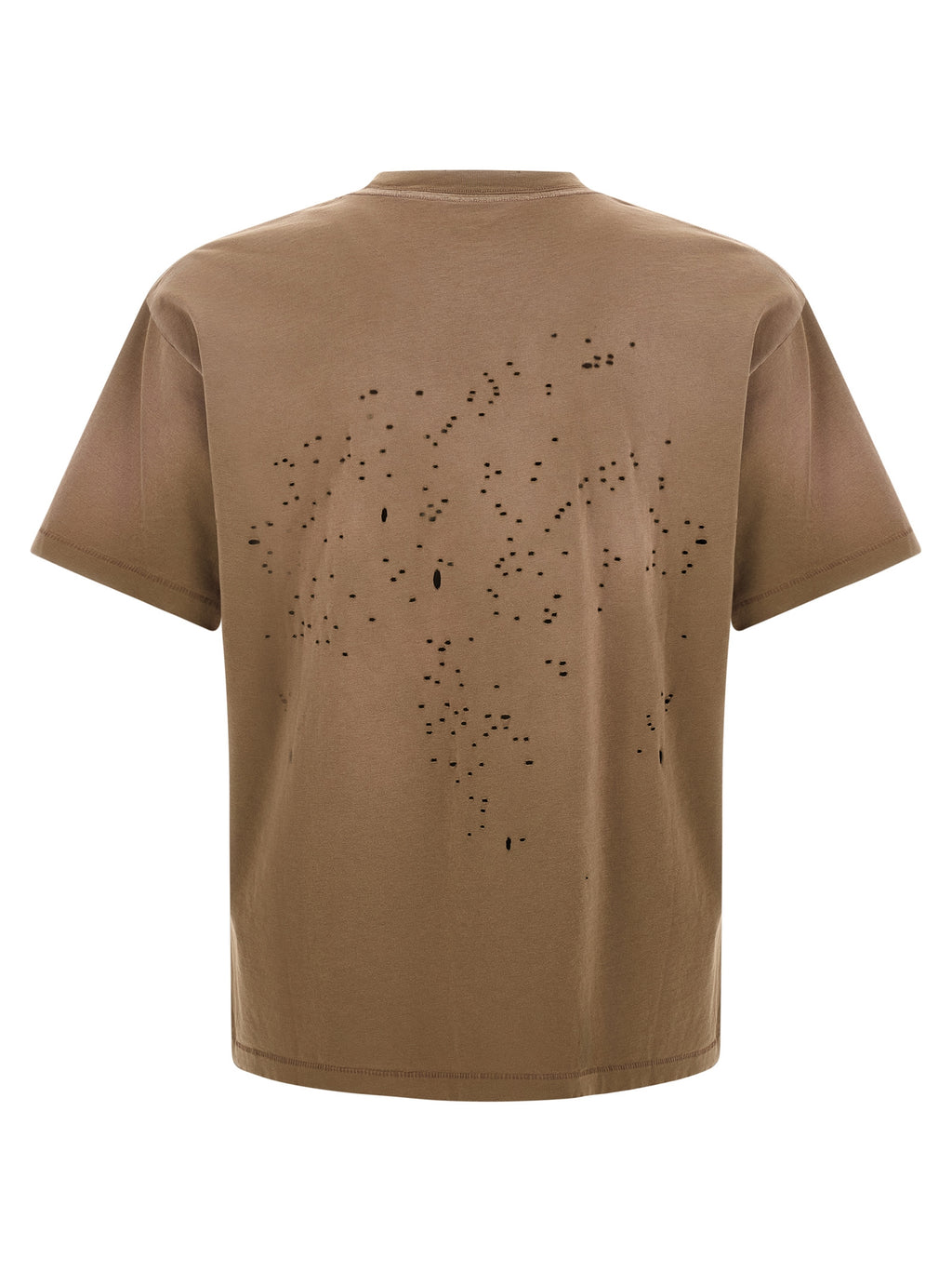 SATISFY Braunes Baumwoll-T-Shirt