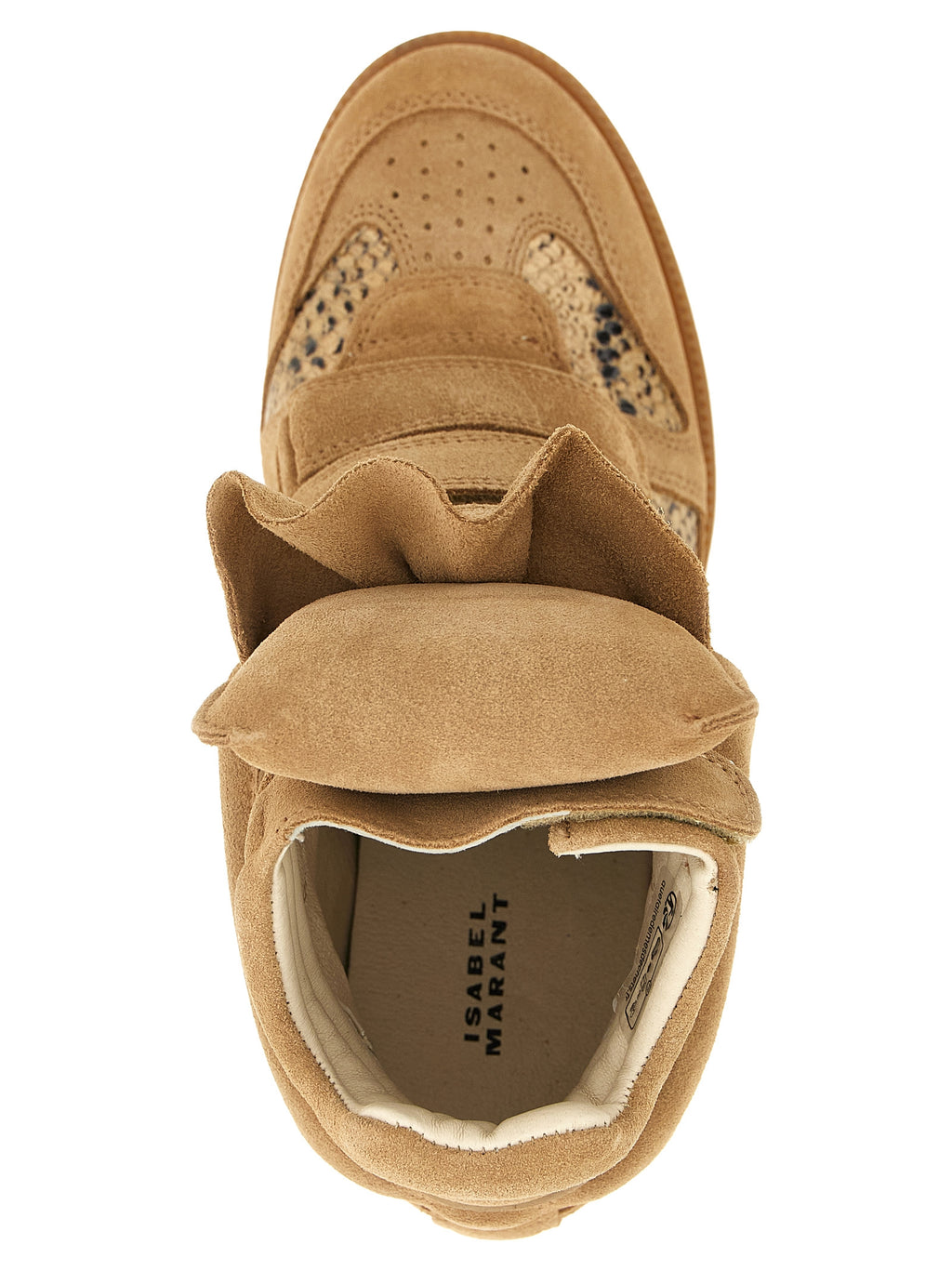 Isabel Marant Beige Cowhide Keilabsatz-Sandalen