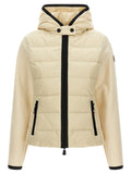 Moncler Grenoble Weiße Strickjacke aus Polyamid