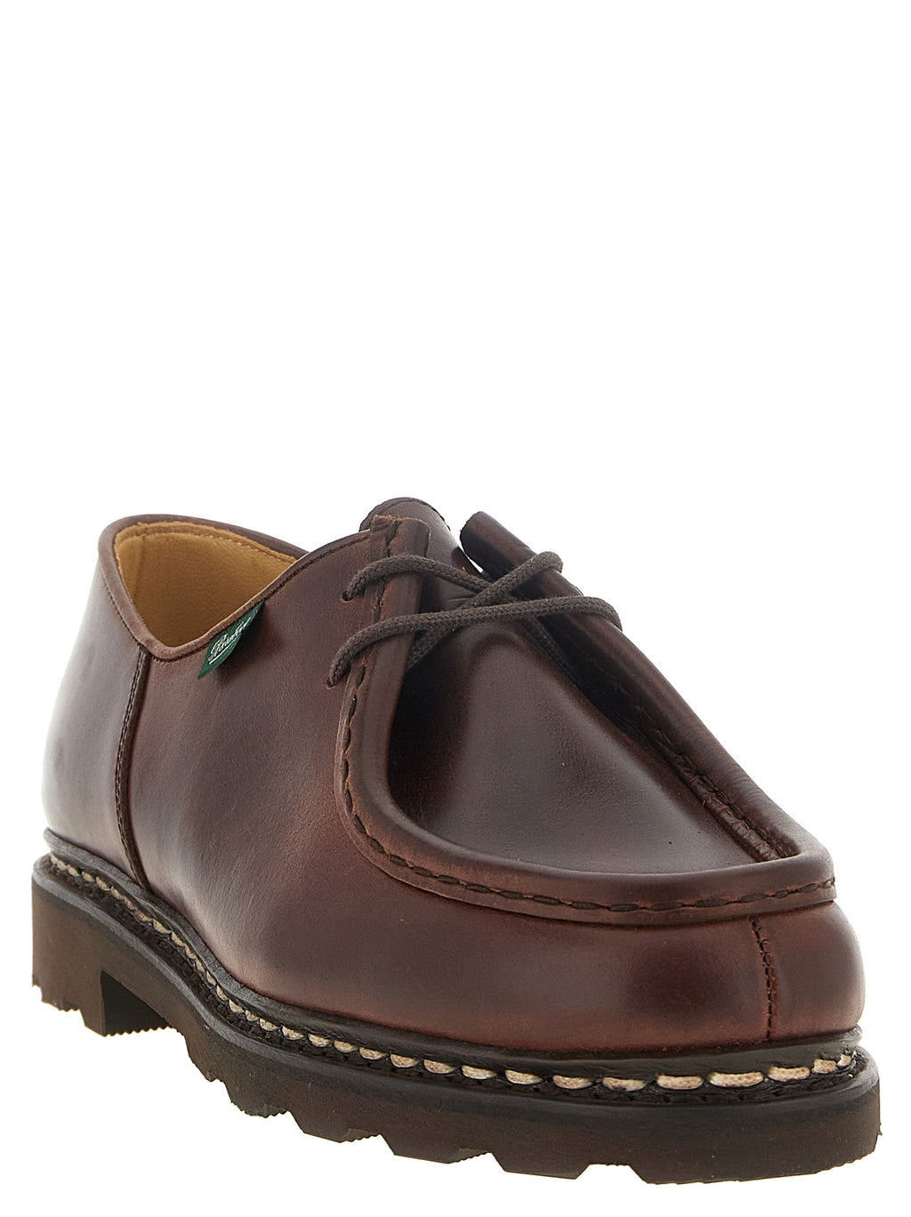 PARABOOT Braune Kalbsleder Oxford- und Derby-Schuhe