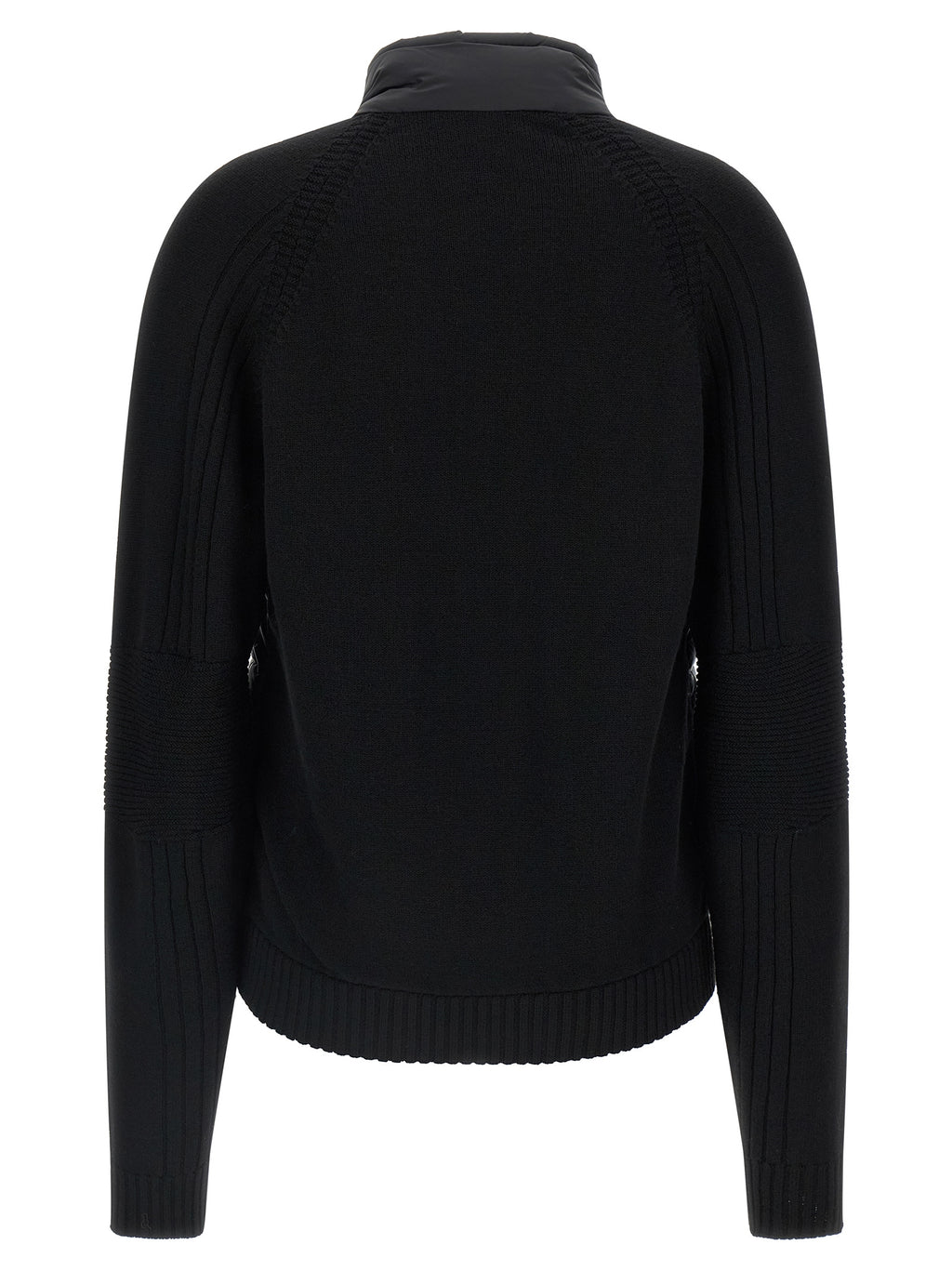 Moncler Grenoble Schwarzer Cardigan aus Polyamid