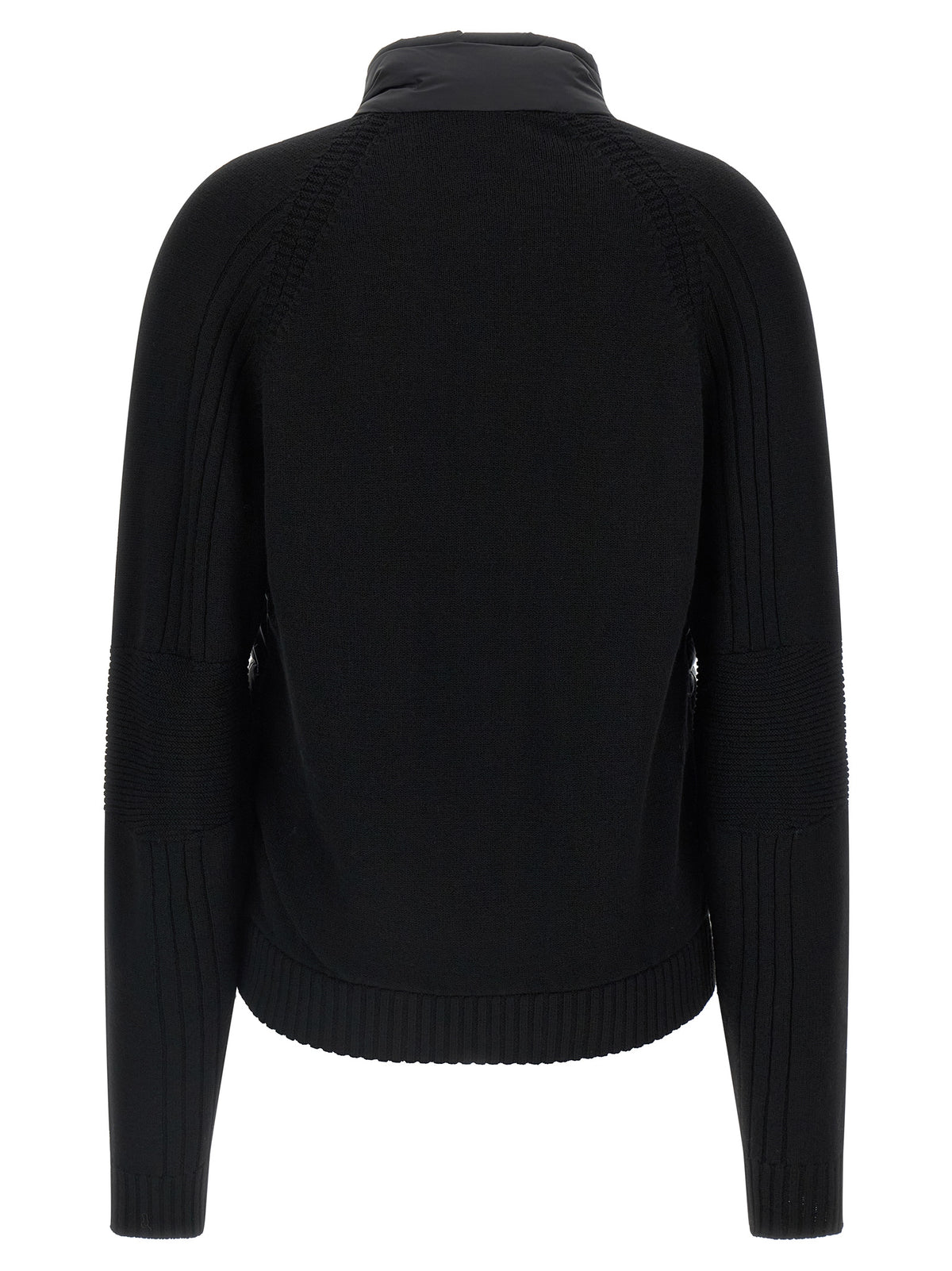 Moncler Grenoble Schwarzer Cardigan aus Polyamid