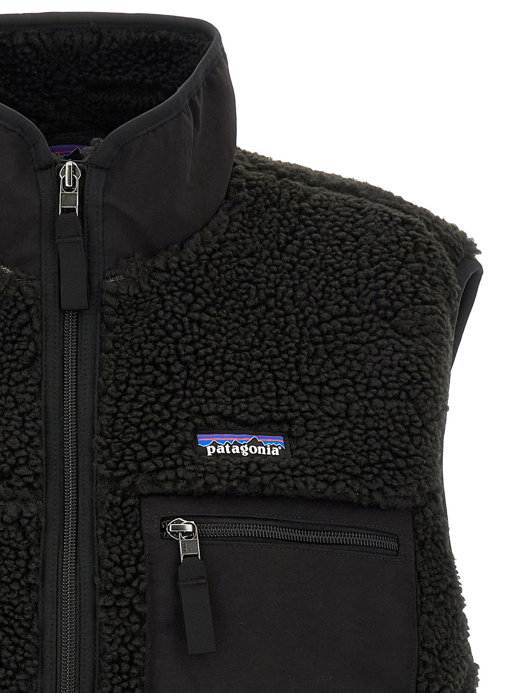 PATAGONIA Schwarze ärmellose Jacke aus Polyester