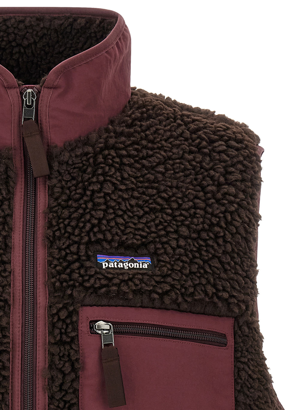 PATAGONIA Braune ärmellose Jacke aus Polyester